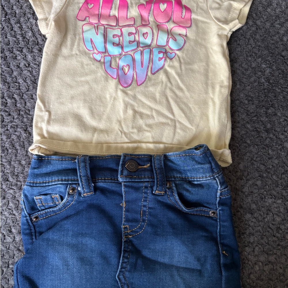 Toddler girl full outfit clothing bundle